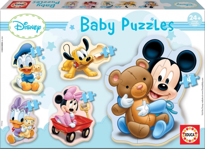 EDUCA Baby puzzle Disney dojenčki 5v1 (3–5 koščkov)