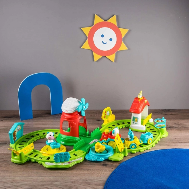 CLEMENTONI BABY Interaktivni igralni set vlak na kmetiji z zvoki