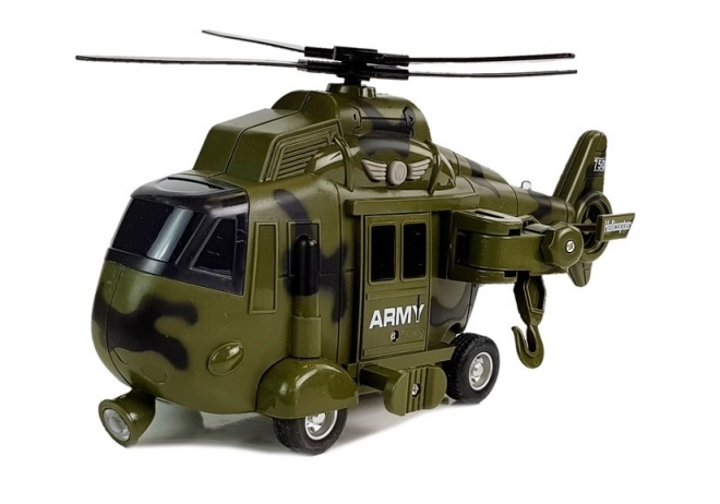 Vojaški reševalni helikopter 1:16 Kavelj Svetloba Zvok