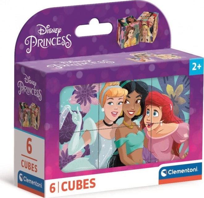 CLEMENTONI Slikovne kocke Disney princese, 6 kock