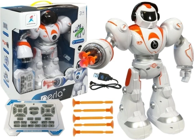 Zabaven daljinsko voden robot s projektili