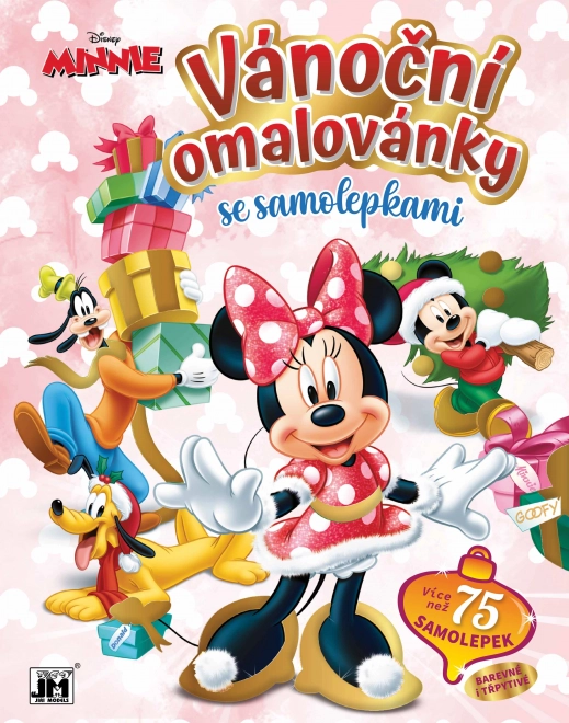 Božične pobarvanke z nalepkami MINNIE