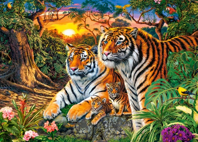 Sestavljanka 180 kosov Tiger Family