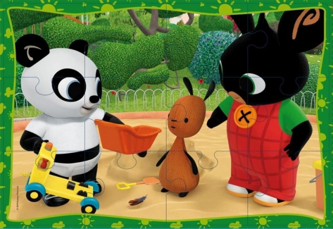Puzzle maxi Bing 2 x 12 kosov