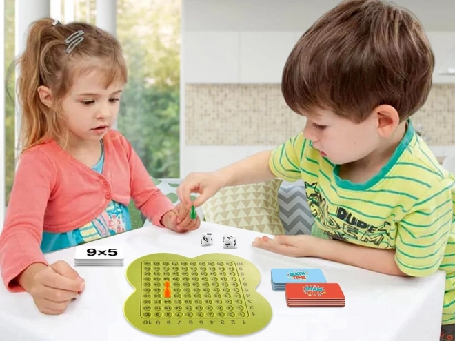 Izobraževalna matematična igra s tabelo množenja