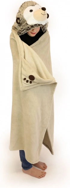 Ogrevna odeja s kapuco ježek Cozy Noxxiez