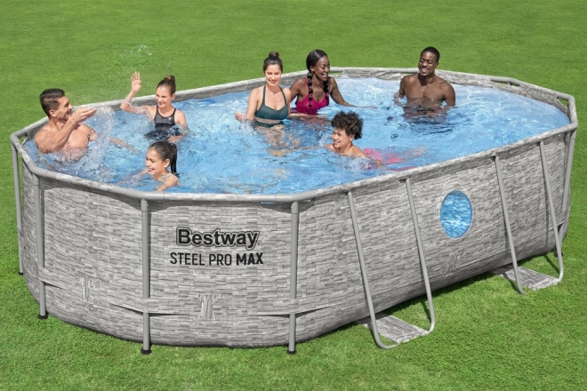 Samostoječi bazen Bestway Power Steel Swim Vista 427 x 250 x 100 cm