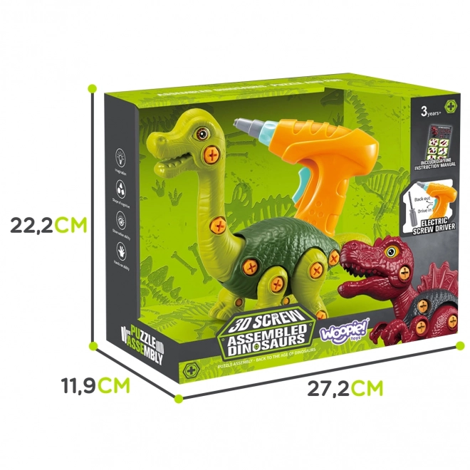 Dinozaver za Sestavljanje WOOPIE z Vrtalnikom
