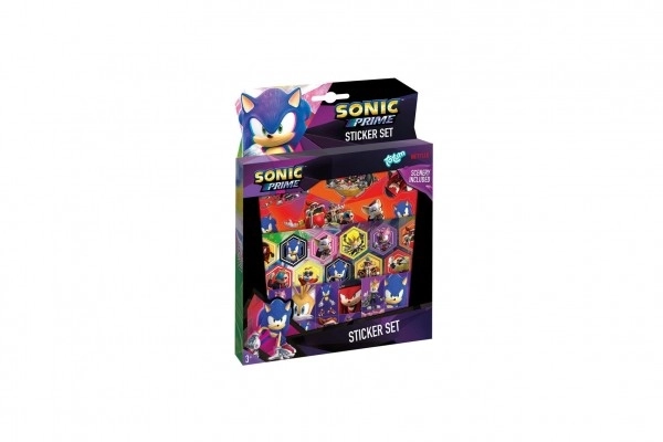 Sonic darilni komplet z nalepkami v škatli 18x24,5x1cm