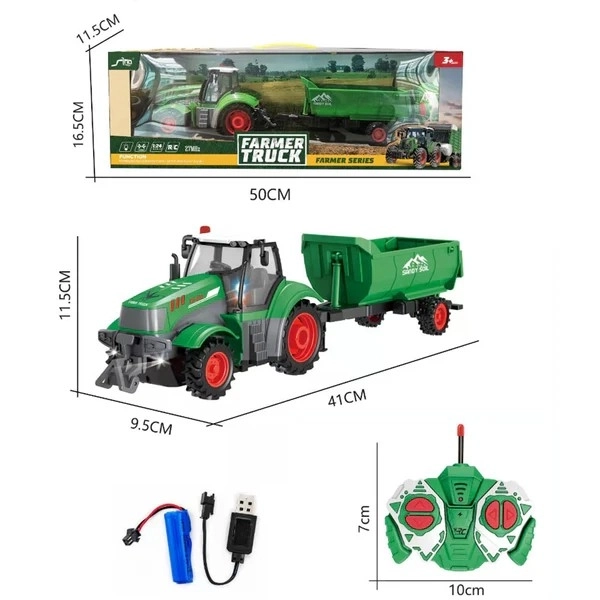 Zabavni RC traktor s prikolico