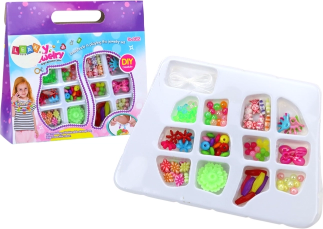 Kreativni set barvnih perlic za izdelavo nakita