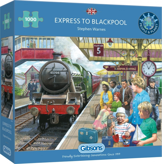 GIBSONS Puzzle Express za Blackpool – 1000 delov