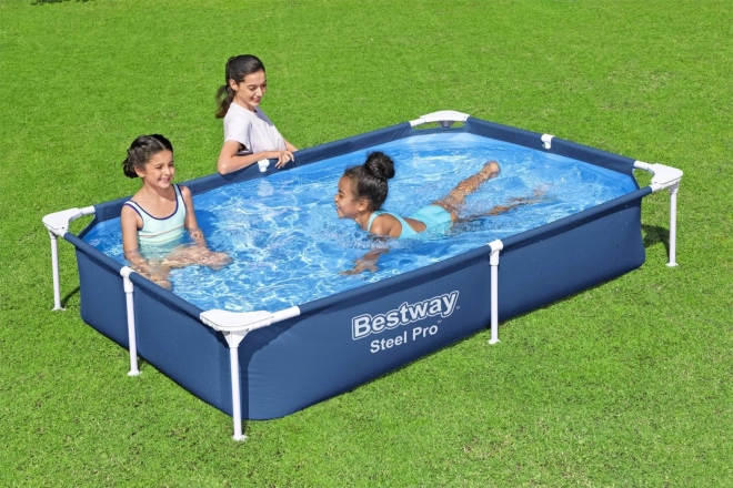 SplashJr Steel Pro 221x150x43 BESTWAY Rack Pool + Popravilo Set