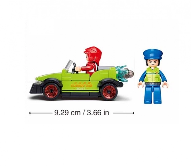 Sluban Metropolis M38-B1217D Preoblečen bandit v avtu in policist na motorju