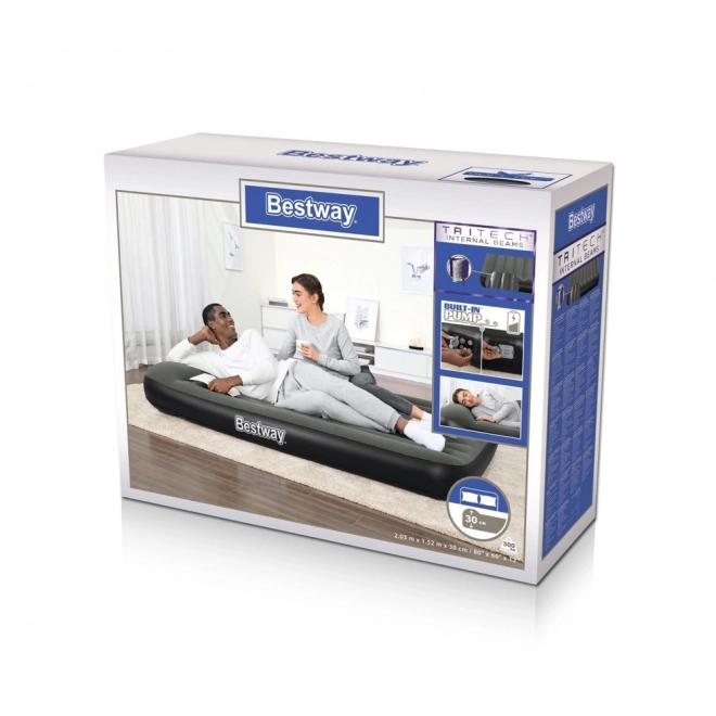 Napihljiva vzmetnica s tlačilko 203 x 152 x 30 cm Bestway 67930