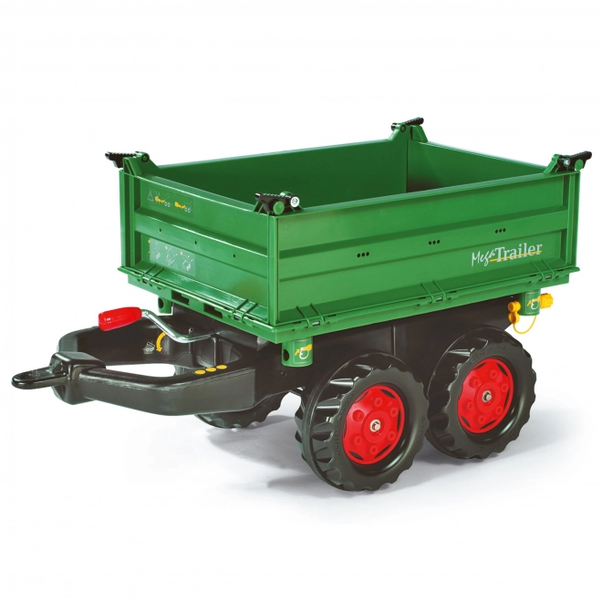 Odličen zeleni priklopnik Mega Trailer za traktor Rolly Toys