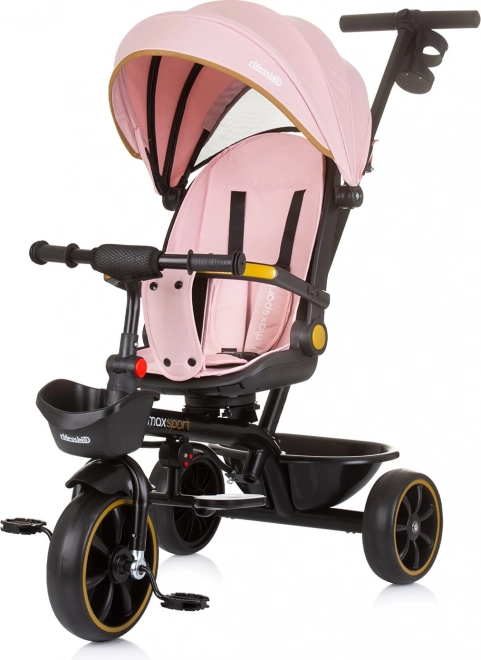 Trikolesnik s streho Max Sport 2v1 Flamingo