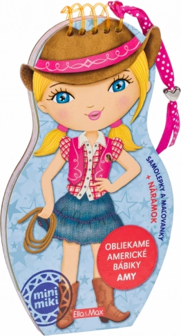 Oblačimo ameriške punčke Amy – pobarvanke in nalepke (slovaško)