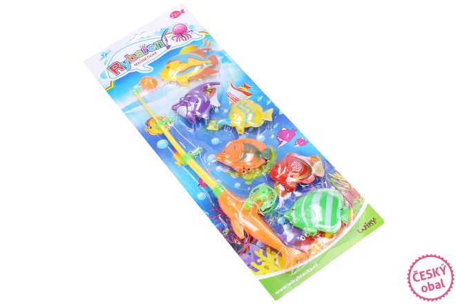Lovenje ribic z magnetno palico 40 cm - češka embalaža