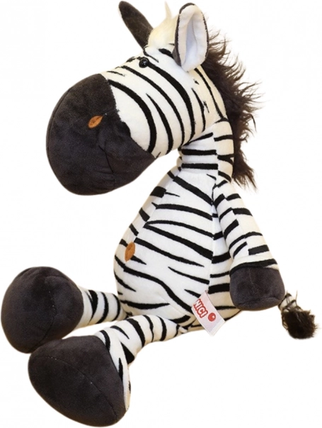 Plišasta igrača zebra črnobela 25 cm