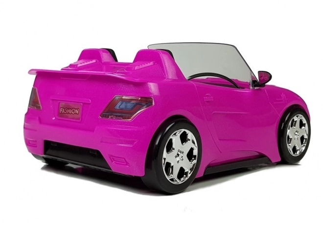 Rožnati avto za punčke Cabrio 34 cm