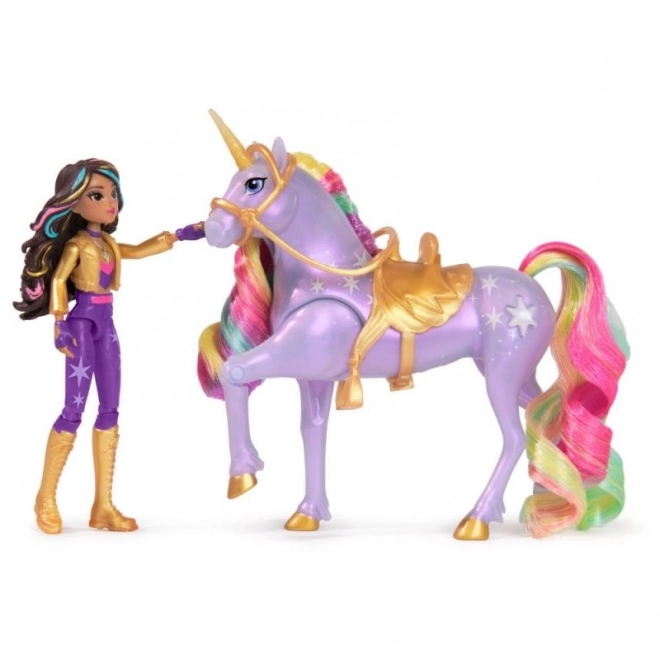 Svetlobni samorog in figura Sophia & Wildstar