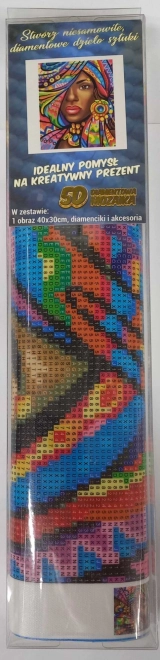 Diamantno slikanje Afričanka 30x40cm