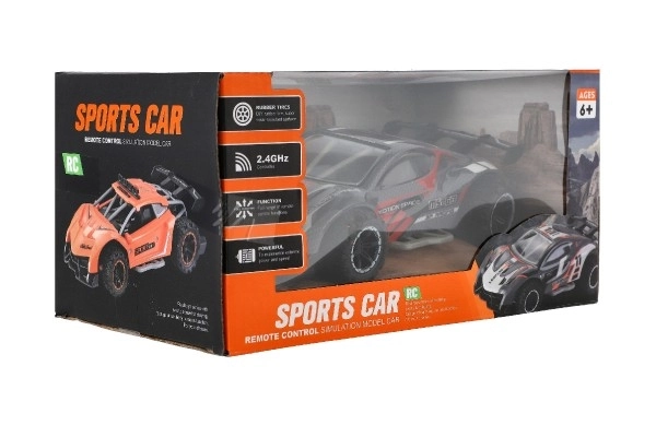 RC športni avto 2,4GHz srebrno-turkizno 20cm – Sivo-rdeče