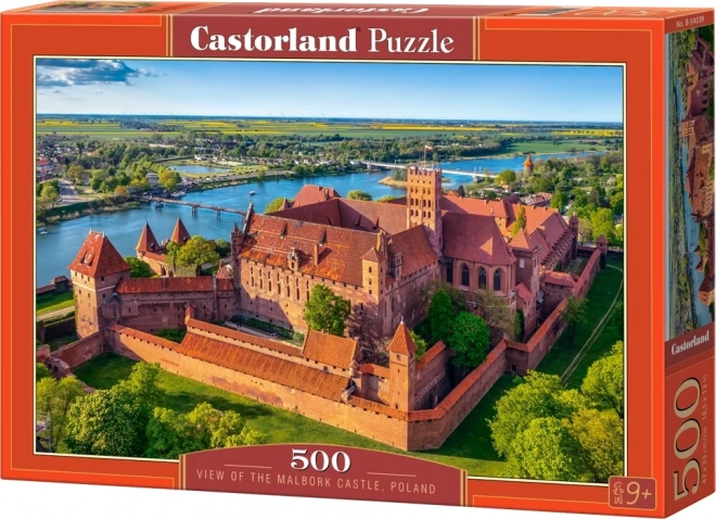 Puzzle 500 kosov – Pogled na grad Malbork, Poljska