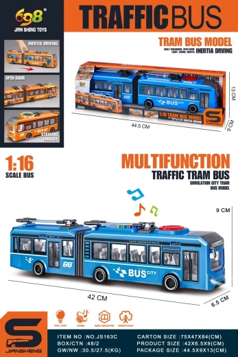 Moder trolejbus v merilu 1:16