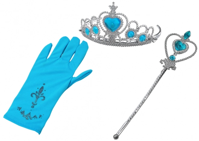 Set princeskinih dodatkov Princeskina palica Rokavice Krona Snežna kraljica
