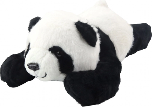 Plišasta ležeča panda 30 cm črno-bela