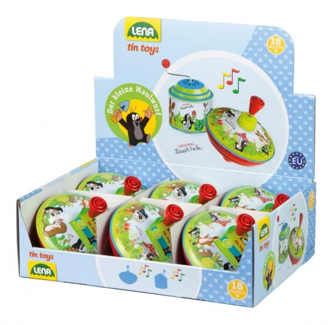 Vrteči Krtek kov/plast 13cm
