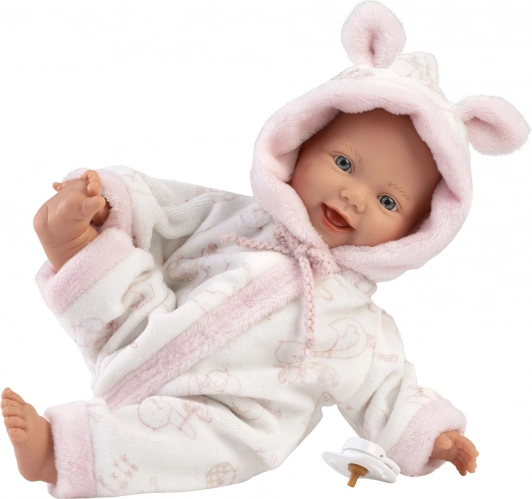 Llorens Little Baby realistična punčka dojenček z mehkim tekstilnim telesom