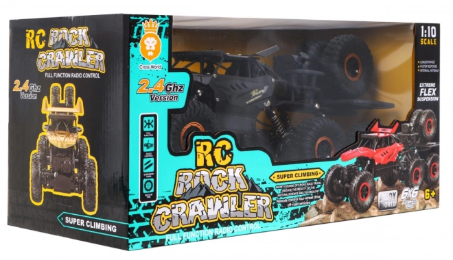 Crawler Rock za otroke 6+ Daljinsko vodeno pogon 1:10 6x6 + rezervna kolesa