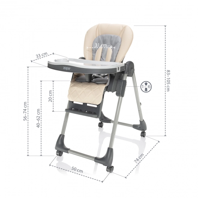 Otroški stol Monti 2, Diamond Beige
