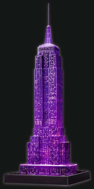 RAVENSBURGER Siječa 3D sestavljanka Nočna izdaja Empire State Building 216 kosov