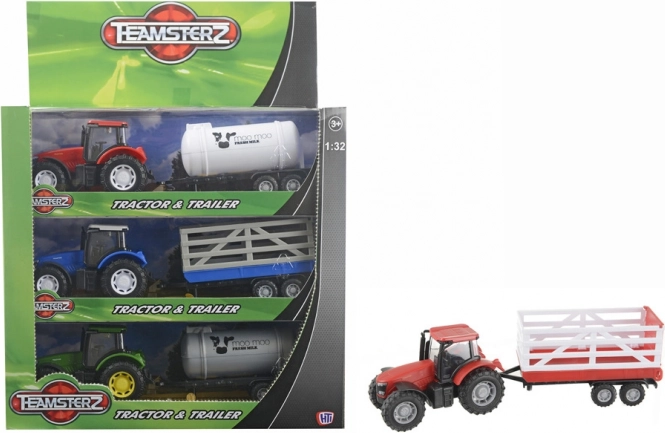 Teamsterz traktor z zabojnikom ali cisterno 1:32