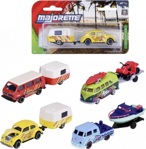 Avtomobilček s prikolico Volkswagen The Originals, 1:64