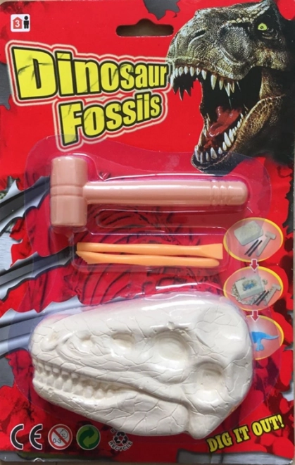Plejo dinozavrske fosilije – izkopavalni komplet s koščeno zgradbo dinozavra