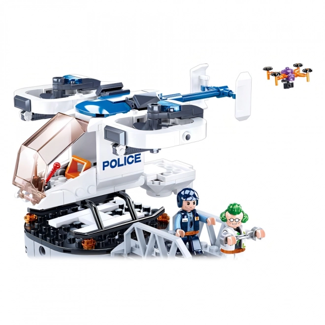 Sluban Policija M38-B0823 Policijski helikopter z dronom za prevoz zapornikov