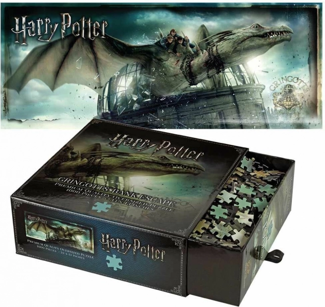 Sestavljanka Harry Potter Pobeg iz Gringotts banke 1000 koščkov