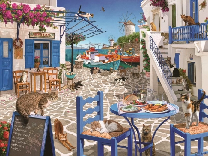 Ravensburger sestavljanka Mačke na Mykonosu 1500 kosov