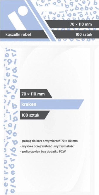 Ovijalke za karte 70x110 mm Kraken 100 kos