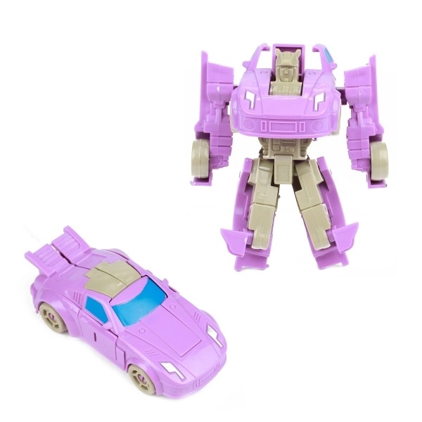 Transformersko vozilo/robot iz plastike 10 cm z barvno mešanico v plastični škatlici 5x10,5cm