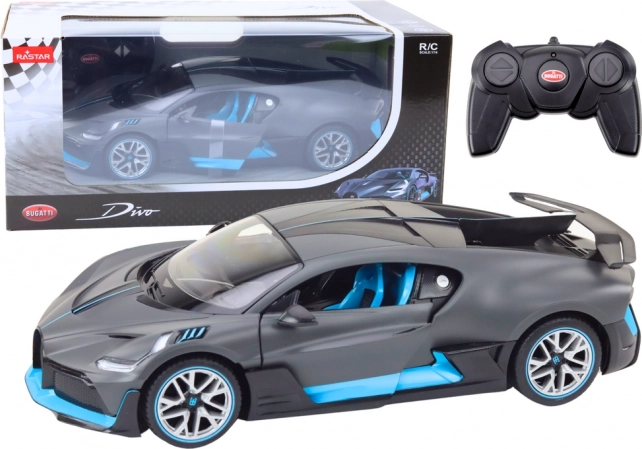 Avto RC športni model Bugatti Divo z daljinskim upravljanjem in odpirajočimi se vrati 1:14