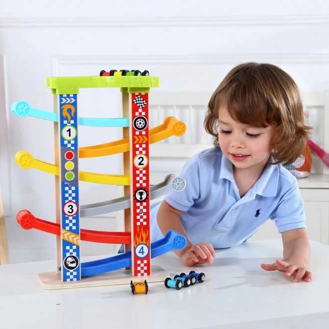 Tooky Toy Barvita tobogan za avtomobile