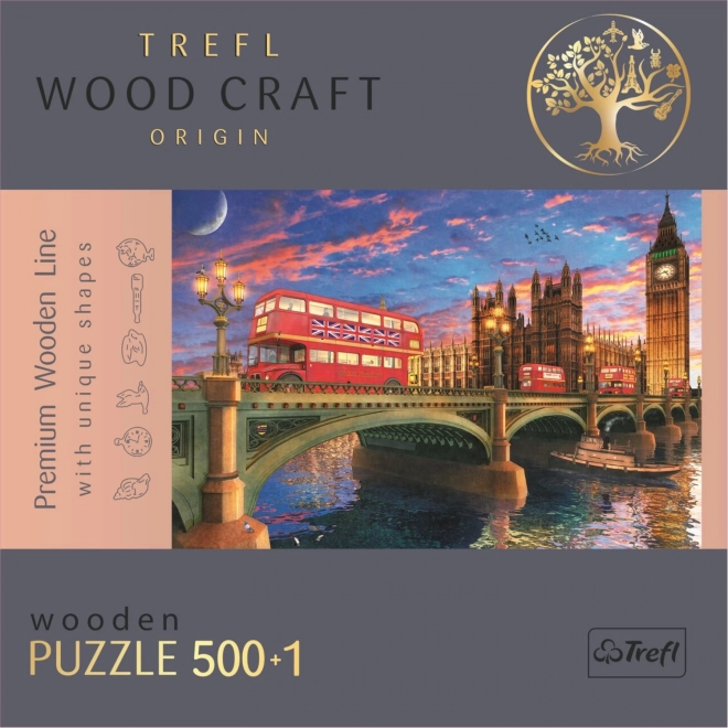 TREFL Wood Craft Origin sestavljanka Westminstrska palača z Big Benom 501 kosov