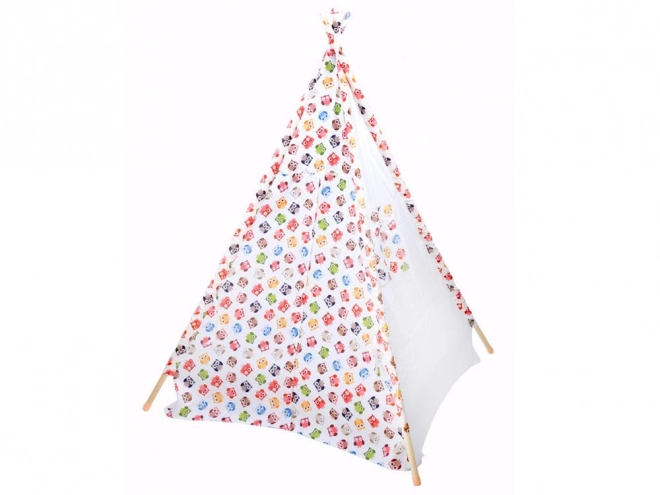 Otroški teepee šotor Vesela sova