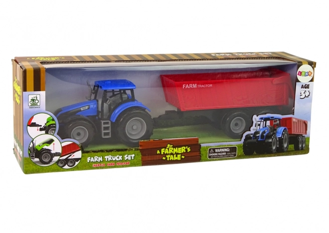 Interaktivni traktor s prikolico - moder